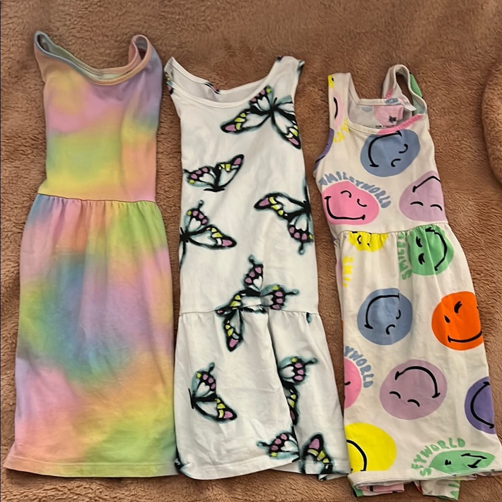 H&M Kids Dresses - Rainbow, Butterfly, and Smiley Faces